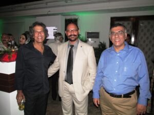 L to R, Gary Lawyer, Commander H.K Singh and Rammy Nagpal