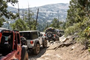 Convoy crawling along