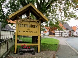 Many villages in Germany have such quaint welcome boards