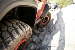 The tyres play a very important role on the Rubicon Trail