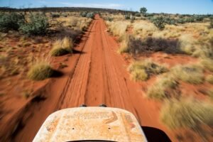 Road surveyor Len Beadell made the tracks to be as straight as a gun barrel