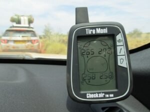 All cars had a special accessory to monitor tyre temperatures and pressures