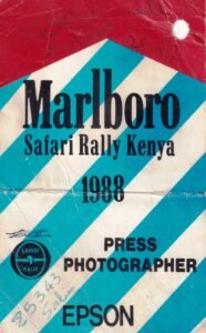 Bob is possibly the first Indian to have covered a WRC event. That too way back in 1988