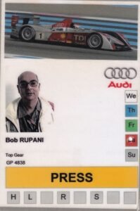 His press pass