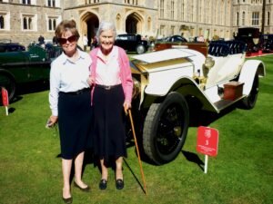 Some cars were as vintage as this lady and both looked equally elegant