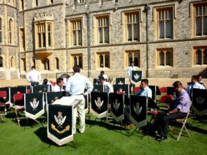 The Band of The Brigade of Gurkhas was there too