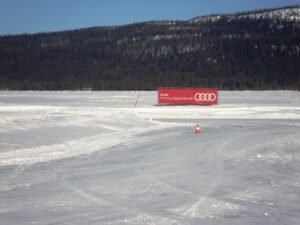 This driver training programme was held on frozen lakes