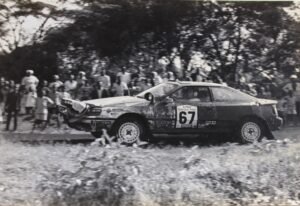 Back then the Safari Rally was run on open public roads and always attracted crowds